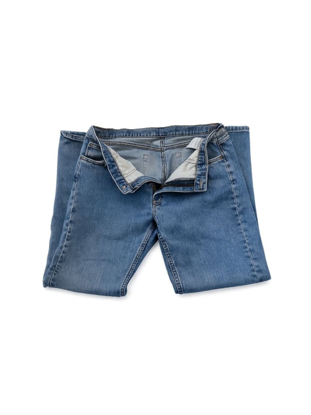 Women's Medium Wash Bootcut Jeans Size 14 Avg Classic Five Pocket Cotton Denim - Picture 3 of 3